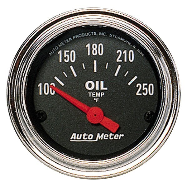 Auto Meter® - Traditional Chrome Series 2-1/16" Oil Temperature Gauge, 100-250 F