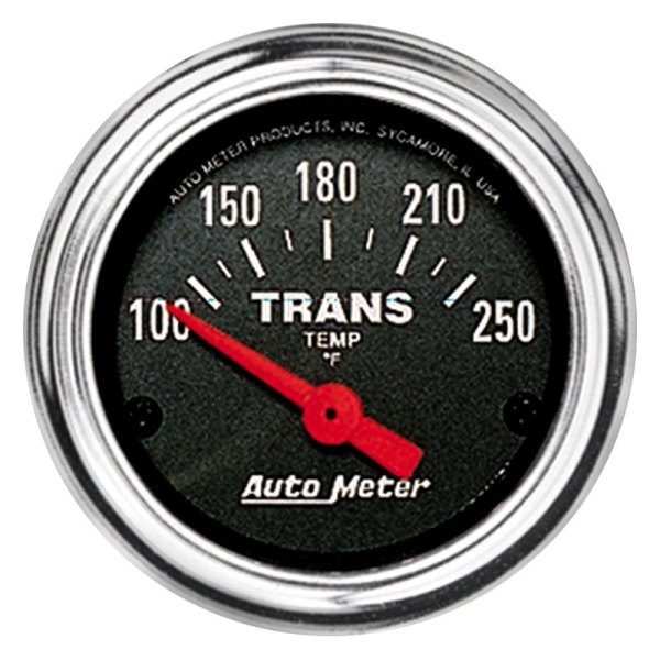 Auto Meter® - Traditional Chrome Series 2-1/16" Transmission Temperature Gauge, 100-250 F