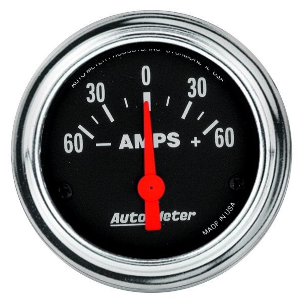 Auto Meter® - Traditional Chrome Series 2-1/16" Ammeter Gauge, 60A