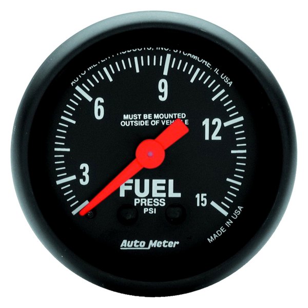 Auto Meter® - Z-Series 2-1/16" Fuel Pressure Gauge, 0-15 PSI