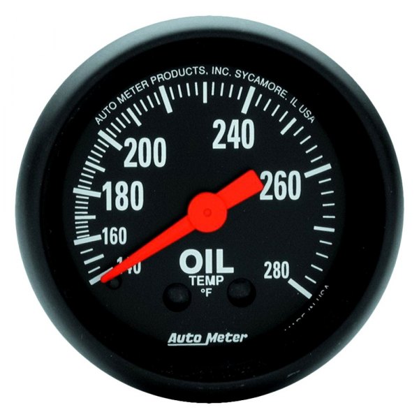 Auto Meter® - Z-Series 2-1/16" Oil Temperature Gauge, 140-280 F