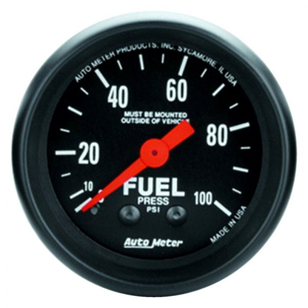 Auto Meter® - Z-Series 2-1/16" Fuel Pressure Gauge, 0-100 PSI