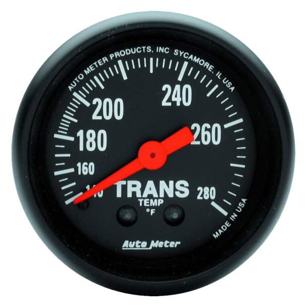 Auto Meter® - Z-Series 2-1/16" Transmission Temperature Gauge, 140-280 F