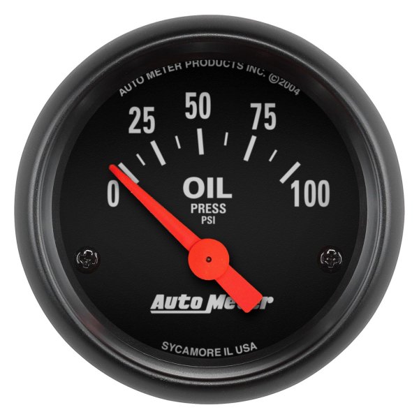 Auto Meter® - Z-Series 2-1/16" Oil Pressure Gauge, 0-100 PSI