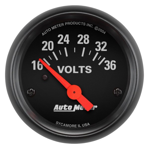 Auto Meter® - Z-Series 2-1/16" Voltmeter Gauge, 16-36V