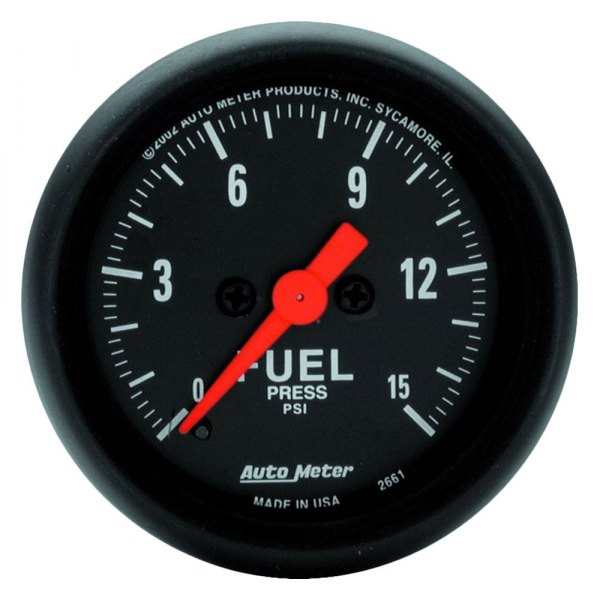 Auto Meter® - Z-Series 2-1/16" Fuel Pressure Gauge, 0-15 PSI