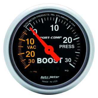 Auto Meter® - Sport-Comp Series Boost/Vacuum Gauges