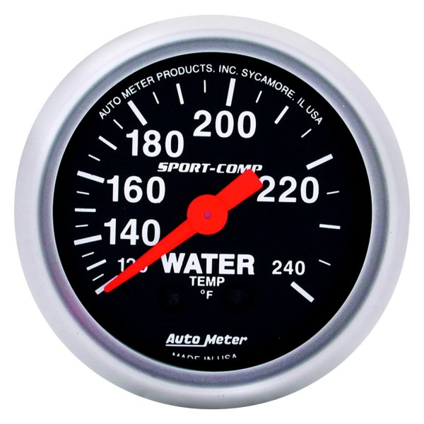 Auto Meter® - Sport-Comp Series 2-1/16" Water Temperature Gauge, 120-240 F