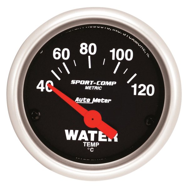 Auto Meter® - Sport-Comp Series 2-1/16" Water Temperature Gauge, 40-120 C