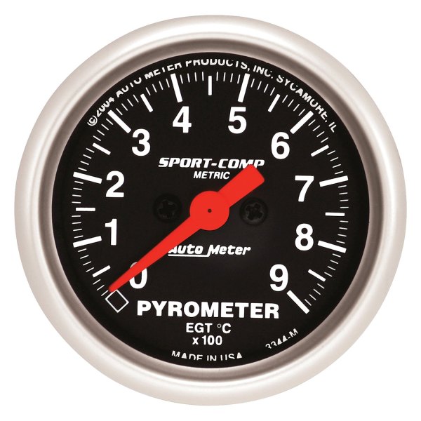 Auto Meter® - Sport-Comp Series 2-1/16" EGT Pyrometer Gauge, 0-900 C