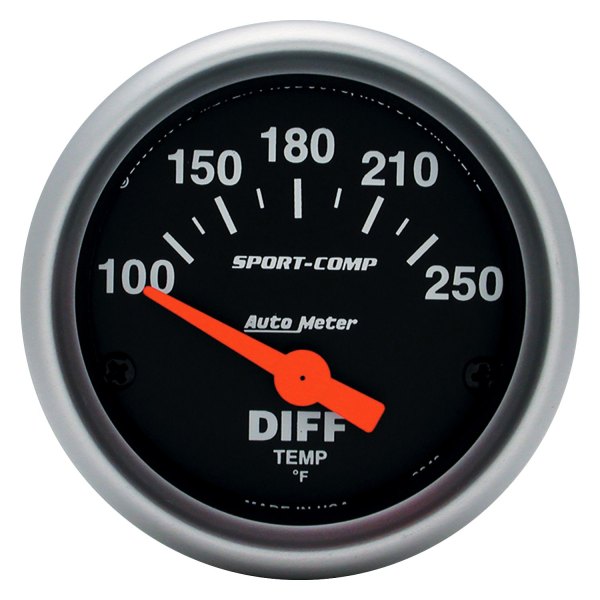 Auto Meter® - Sport-Comp Series 2-1/16" Differential Temperature Gauge, 100-250 F