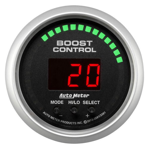 Auto Meter® - Sport-Comp Digital Series 2-1/16" Boost Controller Gauge, 30 In Hg/30 PSI