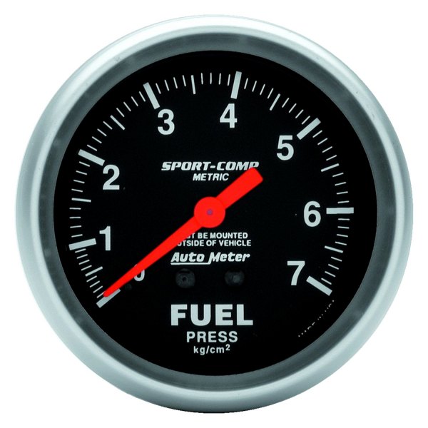 Auto Meter® - Sport-Comp Series 2-5/8" Fuel Pressure Gauge, 0-7 Kg/Cm2
