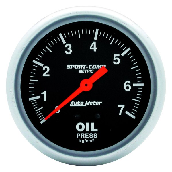 Auto Meter® - Sport-Comp Series 2-5/8" Oil Pressure Gauge, 0-7 Kg/Cm2