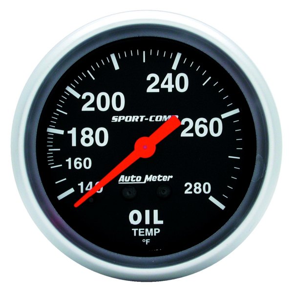 Auto Meter® - Sport-Comp Series 2-5/8" Oil Temperature Gauge, 140-280 F