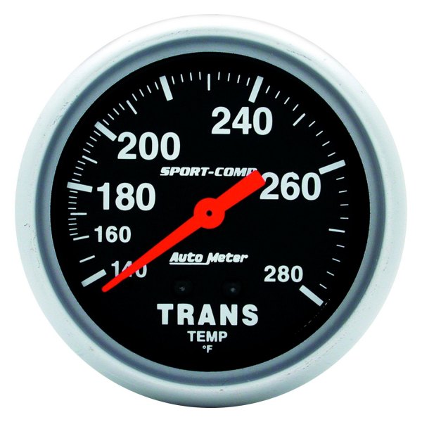 Auto Meter® - Sport-Comp Series 2-5/8" Transmission Temperature Gauge, 140-280 F