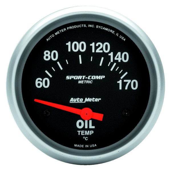 Auto Meter® - Sport-Comp Series 2-5/8" Oil Temperature Gauge, 60-170 C