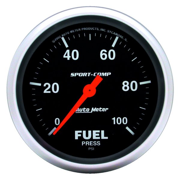 Auto Meter® - Sport-Comp Series 2-5/8" Fuel Pressure Gauge, 0-100 PSI