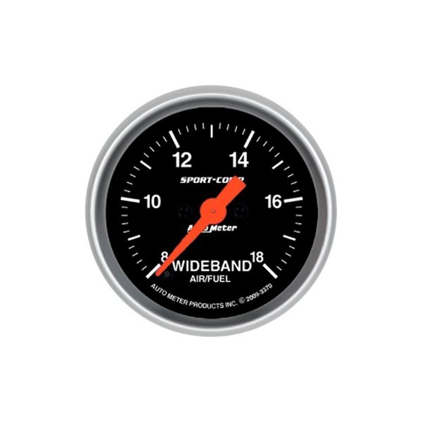 Auto Meter® - Sport-Comp Series 2-5/8" Wideband Air/Fuel Ratio Gauge, 8:1-18:1 AFR