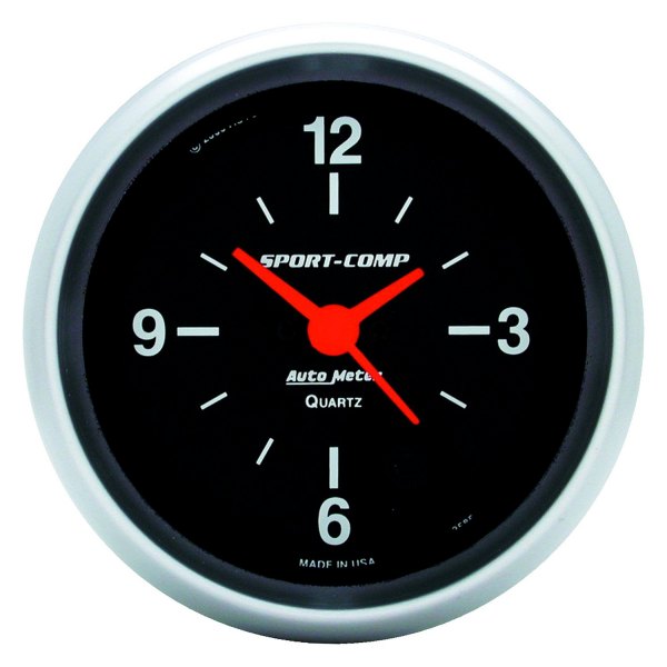 Auto Meter® - Sport-Comp Series 2-5/8" Clock Gauge, 12 Hour