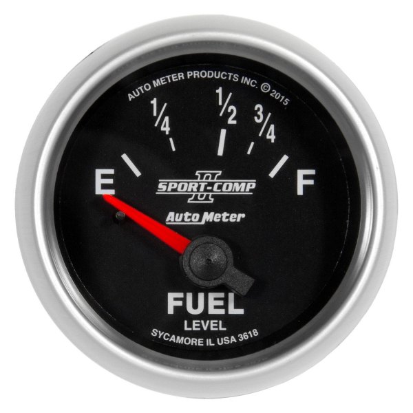 Auto Meter® - Sport-Comp II Series 2-1/16" Fuel Level Gauge