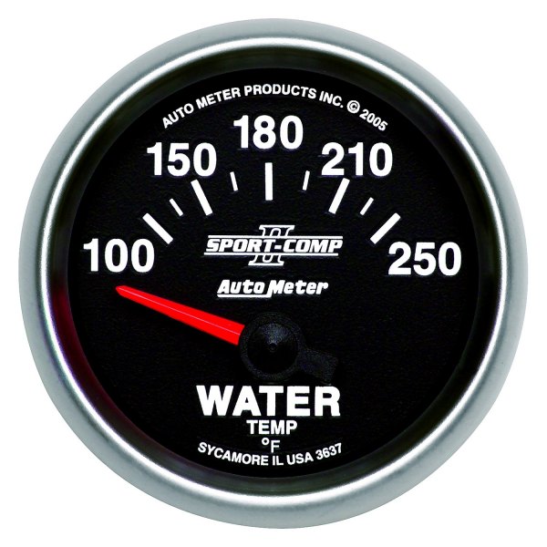 Auto Meter® - Sport-Comp II Series 2-1/16" Water Temperature Gauge, 100-250 F