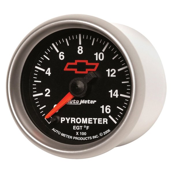 Auto Meter® - GM Black Series 2-1/16" EGT Pyrometer Gauge, 0-1600 F