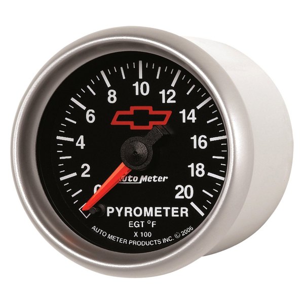 Auto Meter® - GM Black Series 2-1/16" EGT Pyrometer Gauge, 0-2000 F