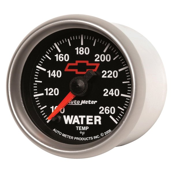 Auto Meter® - GM Black Series 2-1/16" Water Temperature Gauge, 100-260 F