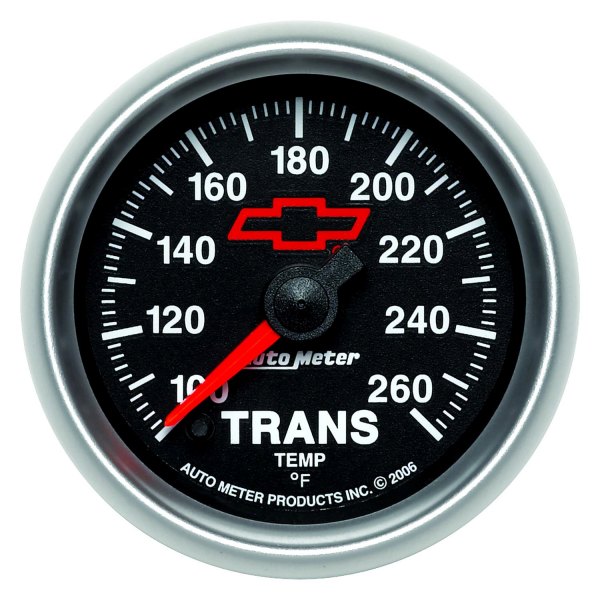 Auto Meter® - GM Black Series 2-1/16" Transmission Temperature Gauge, 100-260 F
