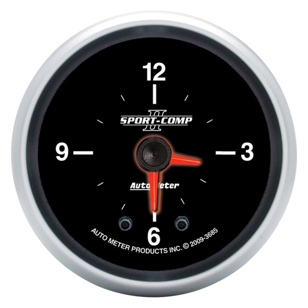 Auto Meter® - Sport-Comp II Series 2-1/16" Clock Gauge, 12 Hour
