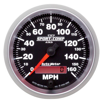 Auto Meter® - Sport-Comp II Series 3-3/8" Speedometer Gauge, 0-160 MPH