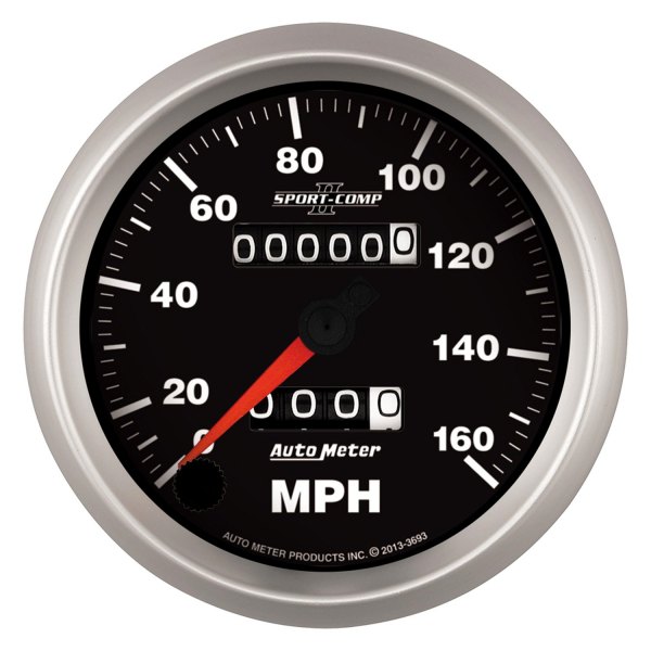 Auto Meter® - Sport-Comp II Series 3-3/8" Speedometer Gauge, 0-160 MPH