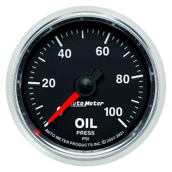 Auto Meter® - GS Series 2-1/16" Oil Pressure Gauge, 0-100 PSI