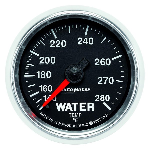 Auto Meter® - GS Series 2-1/16" Water Temperature Gauge, 140-280 F
