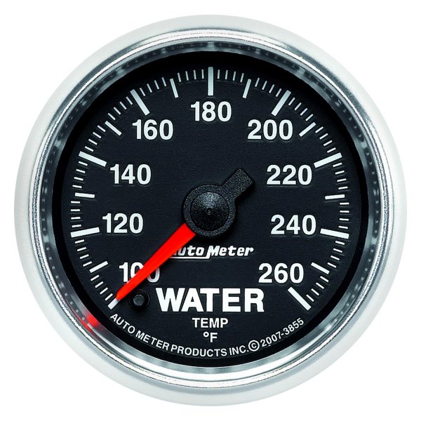 Auto Meter® - GS Series 2-1/16" Water Temperature Gauge, 100-260 F