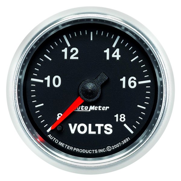 Auto Meter® - GS Series 2-1/16" Voltmeter Gauge, 8-18V