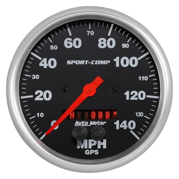 Auto Meter® - Sport-Comp Series 5" GPS Speedometer Gauge, 0-140 MPH