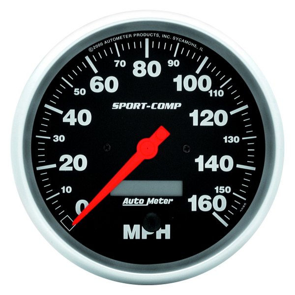 Auto Meter® - Sport-Comp Series 5" Speedometer Gauge, 0-160 MPH