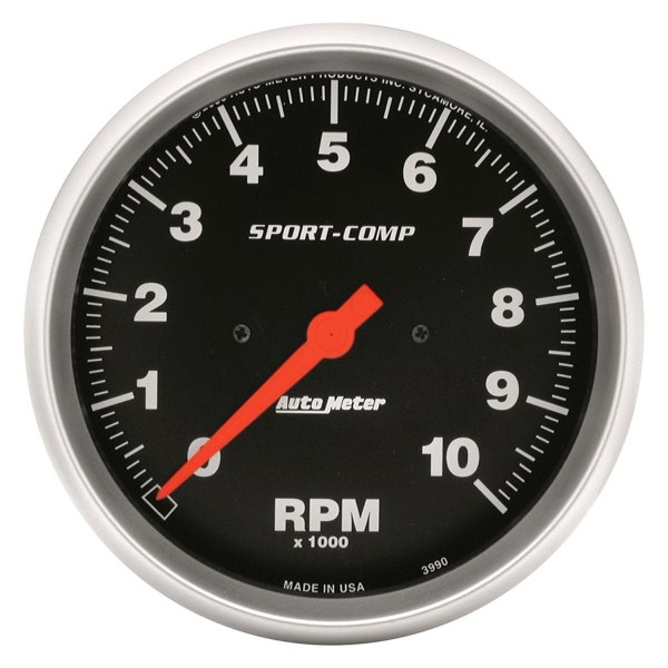 Auto Meter® - Sport-Comp Series 5" In-Dash Tachometer Gauge, 0-10,000 RPM