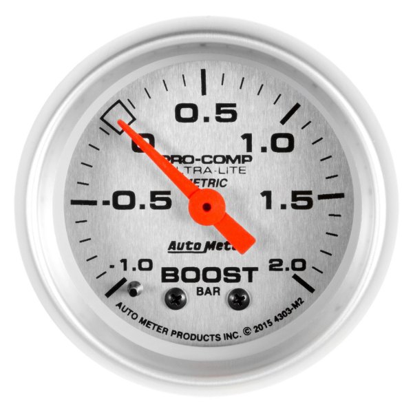 Auto Meter® - Ultra-Lite Series 2-1/16" Boost/Vacuum Gauge, -1-+2 BAR