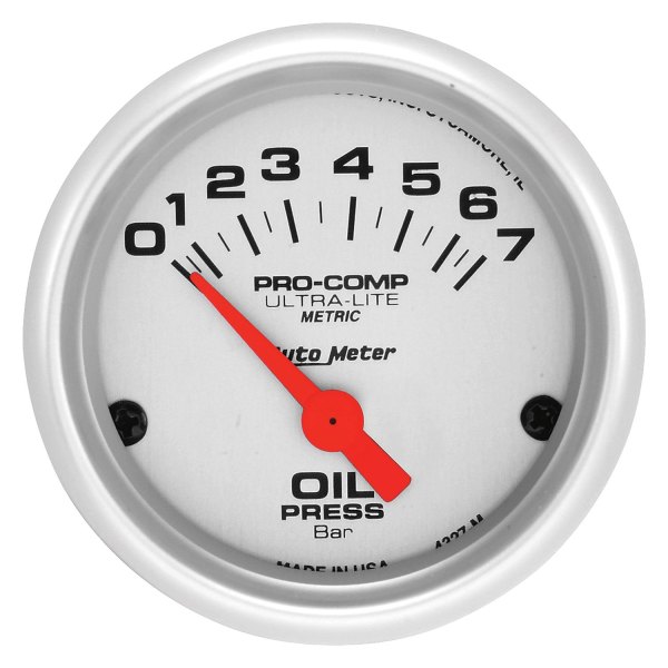 Auto Meter® - Ultra-Lite Series 2-1/16" Oil Pressure Gauge, 0-7 BARS