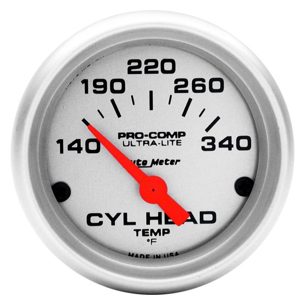 Auto Meter® - Ultra-Lite Series 2-1/16" Cylinder Head Temperature Gauge, 140-340 F