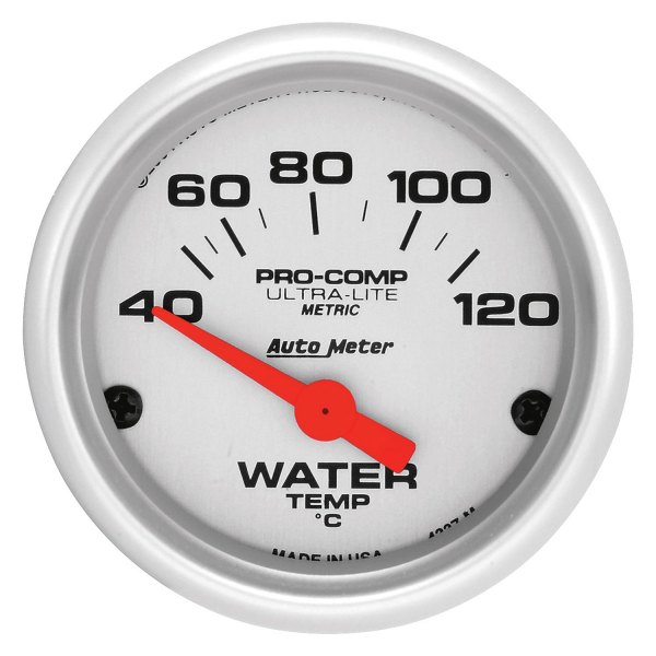 Auto Meter® - Ultra-Lite Series 2-1/16" Water Temperature Gauge, 40-120 C