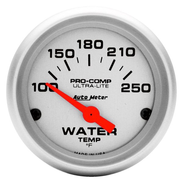 Auto Meter® - Ultra-Lite Series 2-1/16" Water Temperature Gauge, 100-250 F