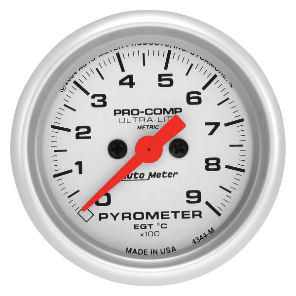 Auto Meter® - Ultra-Lite Series 2-1/16" EGT Pyrometer Gauge, 0-900 C