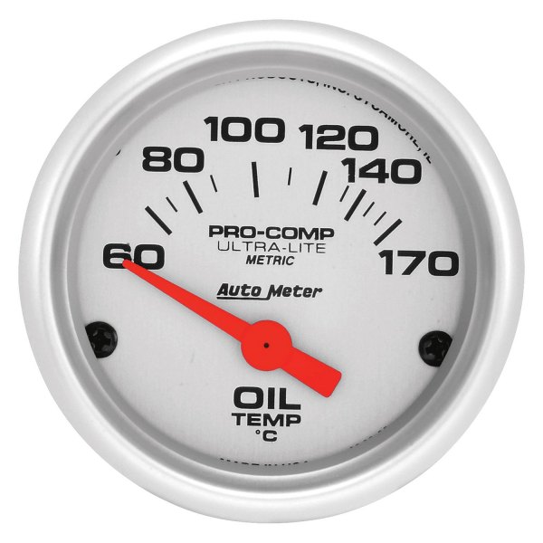 Auto Meter® - Ultra-Lite Series 2-1/16" Oil Temperature Gauge, 60-170 C