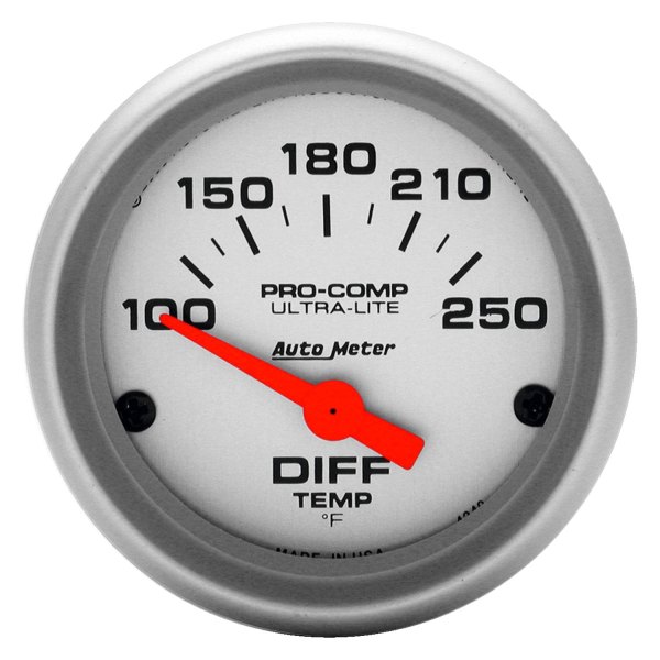 Auto Meter® - Ultra-Lite Series 2-1/16" Differential Temperature Gauge, 100-250 F