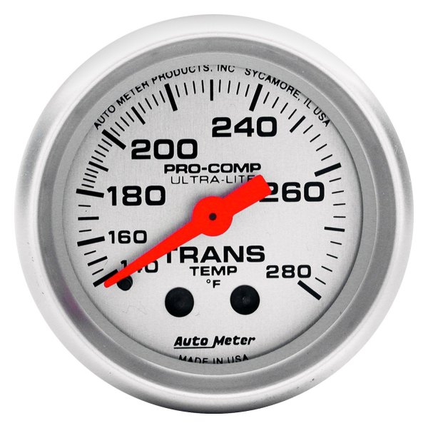Auto Meter® - Ultra-Lite Series 2-1/16" Transmission Temperature Gauge, 140-280 F
