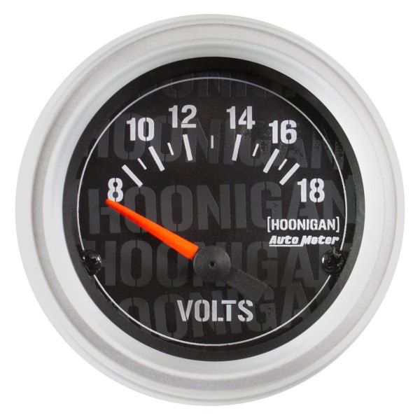 Auto Meter® - Hoonigan Series 2-1/16" Voltmeter Gauge, 8-18V